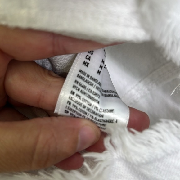 American Eagle - White Denim Coverall Button Down Short Sleeve Short Romper Med - Picture 12 of 14